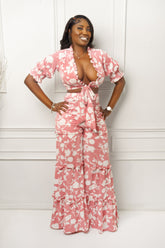 Pink Floral Set